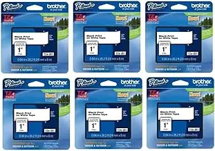 Cinta q-connect tze-251 blanc-negre 24mm longitud 8 mt