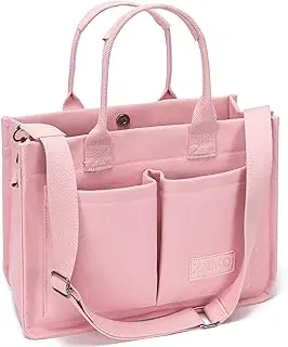 Large Canvas Tote Bag for Women,Womens Laptop Work Book Bags Crossbody Purse Handbag Shoulder Travel Messenger Gym Totes 