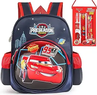 12 Inch Lightning Cars Backpack - Cars Children's Backpack Novelty Toddler Backpack Waterproof Schoolbag for Boys Girls Kids 3-6 Years Old 