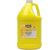 Handy Art Little Masters Washable Tempera Paint, Gallon, Yellow,214-710 128 fl Oz (Pack of 1) 