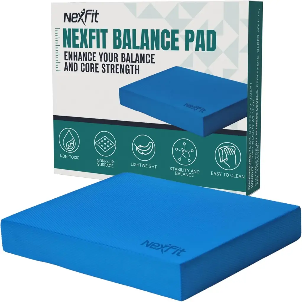High-Density Balance Pad - Durable TPE Foam Balance Pad Physical Therapy, Foam Exercise Pad with Non-Slip Surface, Lightweight for Home & Gym Workouts, Core Strength & Balance Enhancement 