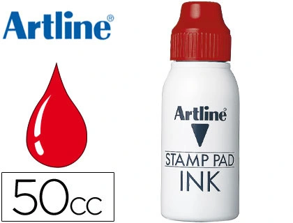 Tinta tampon artline roja bote 50 cc Tinta tamp artline vermella pot 50 cc
