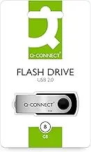 [COSKU-00263] Memory Stick Q-CONNECT USB 8GB / Computer Accessories/Type-Capacity 8 GB/Kind-USB 2.0 / Material-Plastic/Colour-Silver/black/Size-8GB