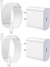 Best Seller iPhone Charger Fast Charging 2 Pack Type C Wall Charger Block with 2 Pack [6FT&10FT] Long USB C to Lightning Cable for iPh... iPhone Charger Fast Charging 2 Pack Type C Wall Charger Block with 2 Pack [6FT&10FT] Long USB C to Lightning Cable for iPhone 14/13/12/12 Pro Max/11/Xs Max/XR/X,AirPods Pro
