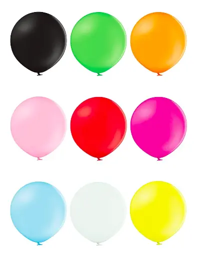 [SCSKU-0009] 100% biodegradable latex balloon, bag of 100 units, assorted colors