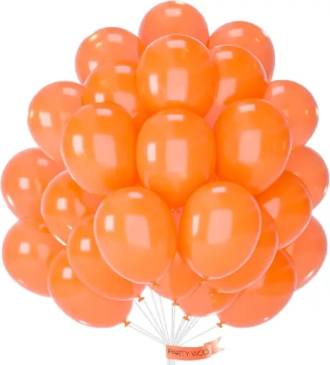 [SCSKU-0950] PartyWoo Pearl Orange Balloons, 50 pcs 12 Inch Orange Balloons, Orange Balloons for Balloon Garland or Balloon Arch as Party Decorations, Birthday Decorations, Baby Shower Decorations, Orange-Z28 