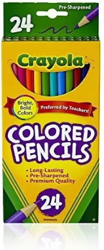 [SCSKU-1387] Crayola Colored Pencils, Assorted Colors, 24 Count (Pack of 3) 